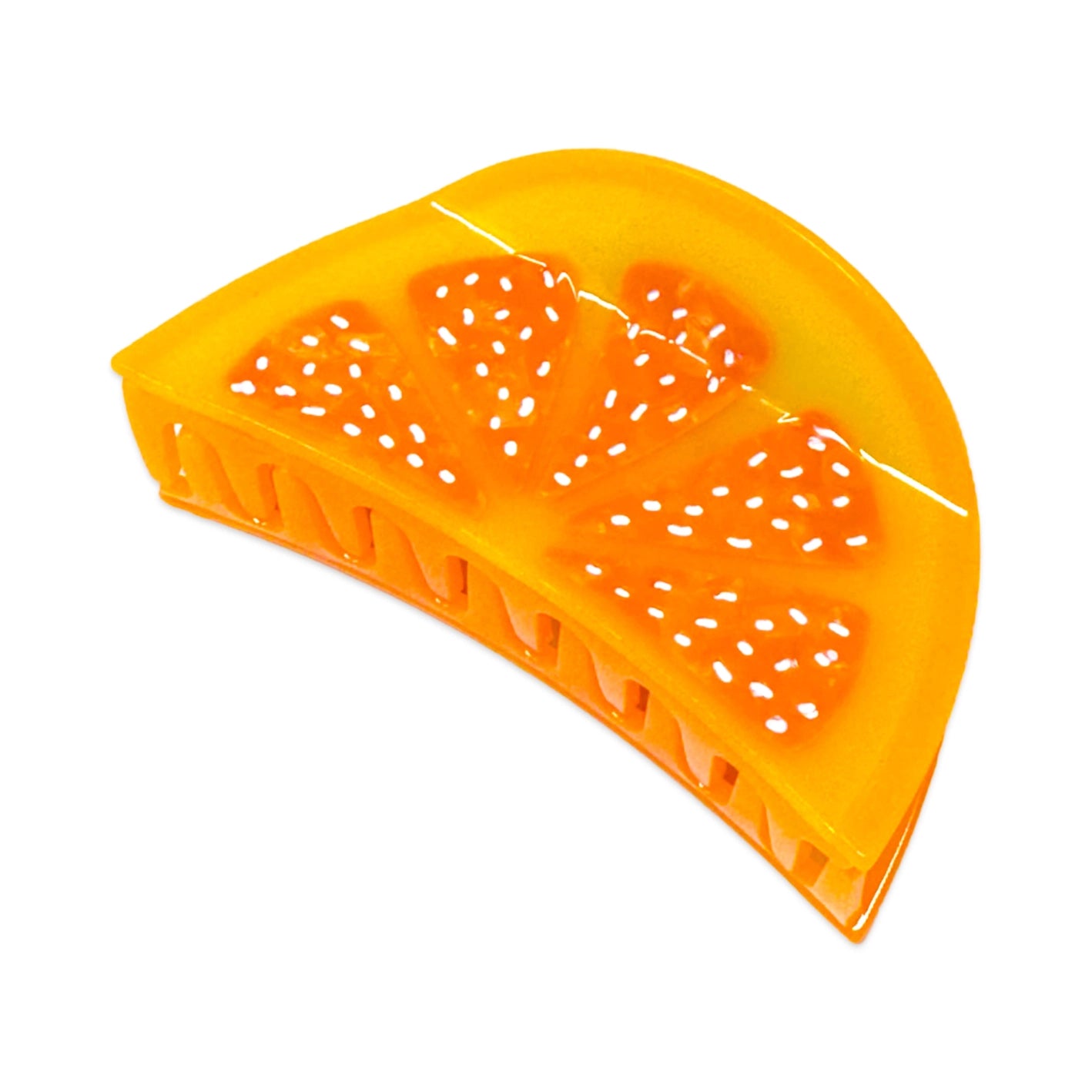 Large Orange Slice Claw Clip