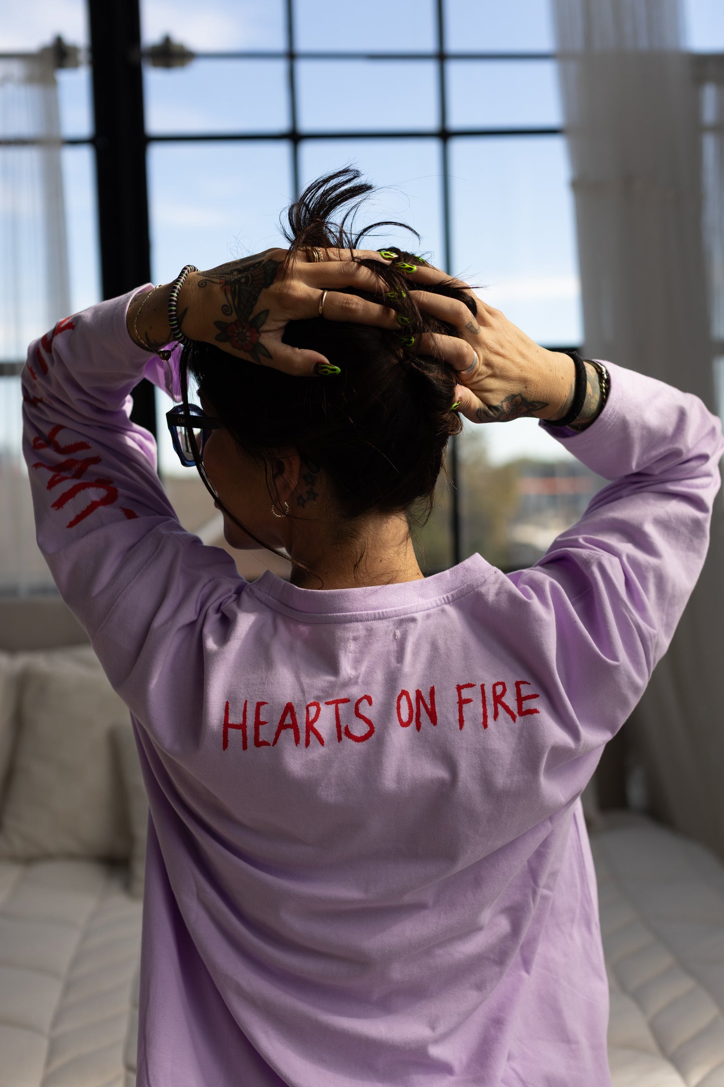 Hearts on Fire Long Sleeve Shirt