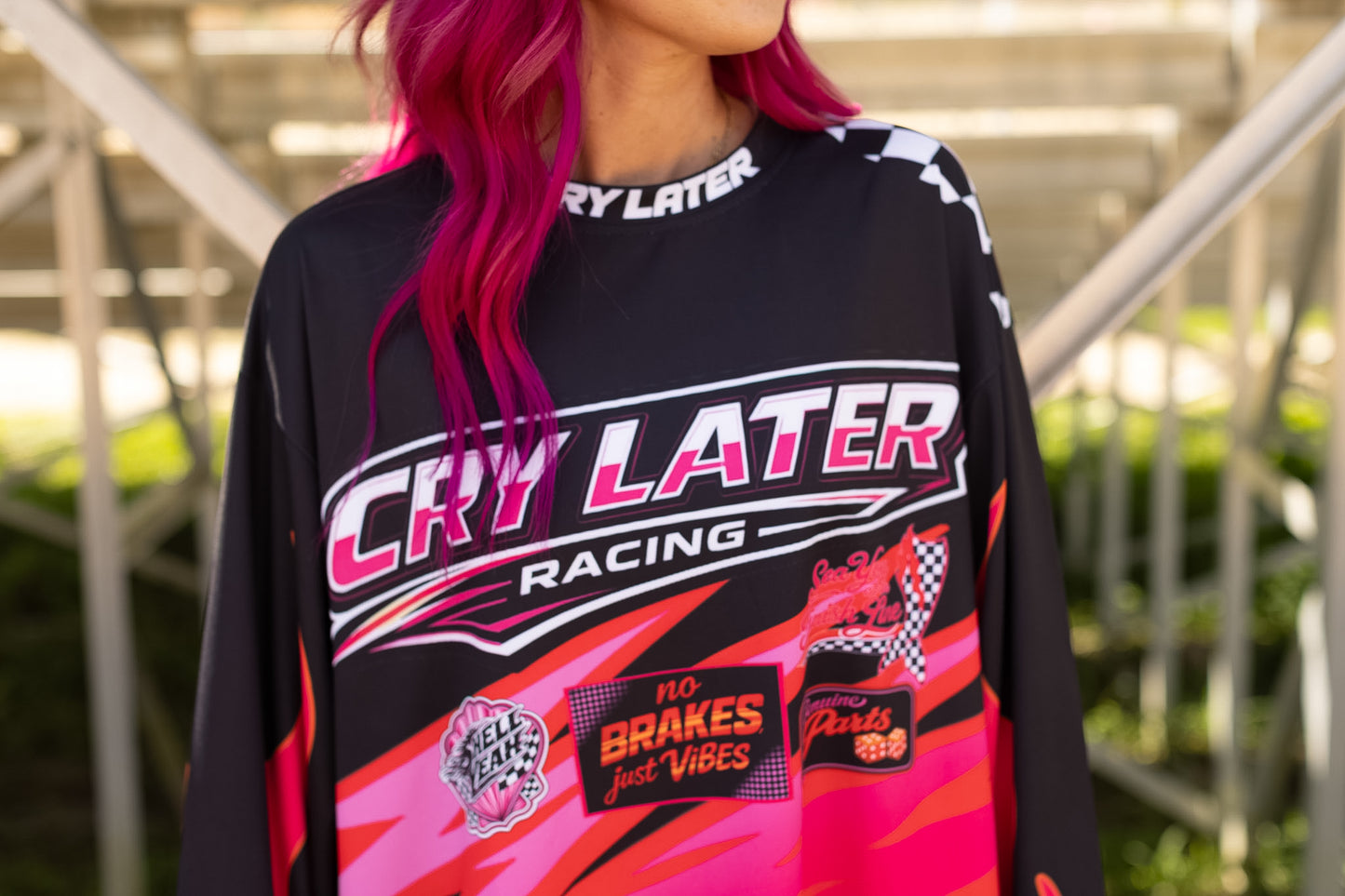 Cry Later Long Sleeve Racing Jersey PRE-ORDER (closes 7/31)