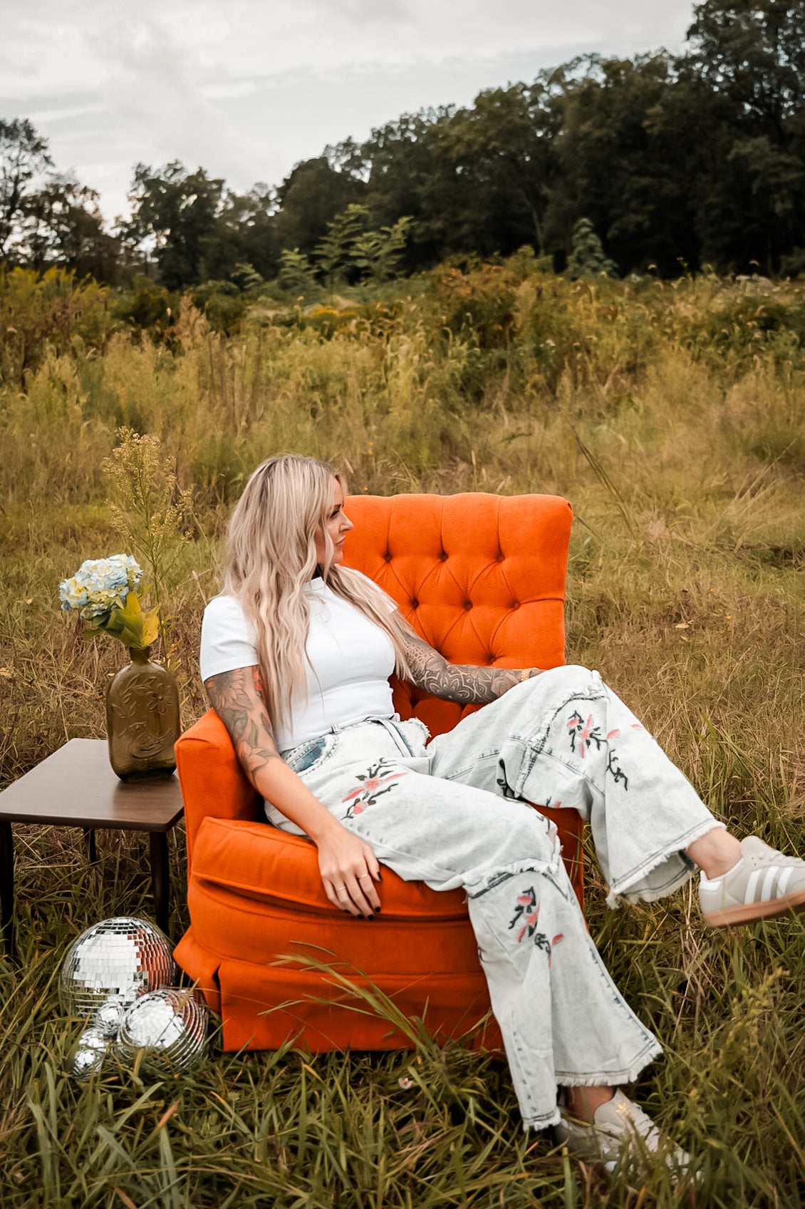 Wildflower Denim Pants