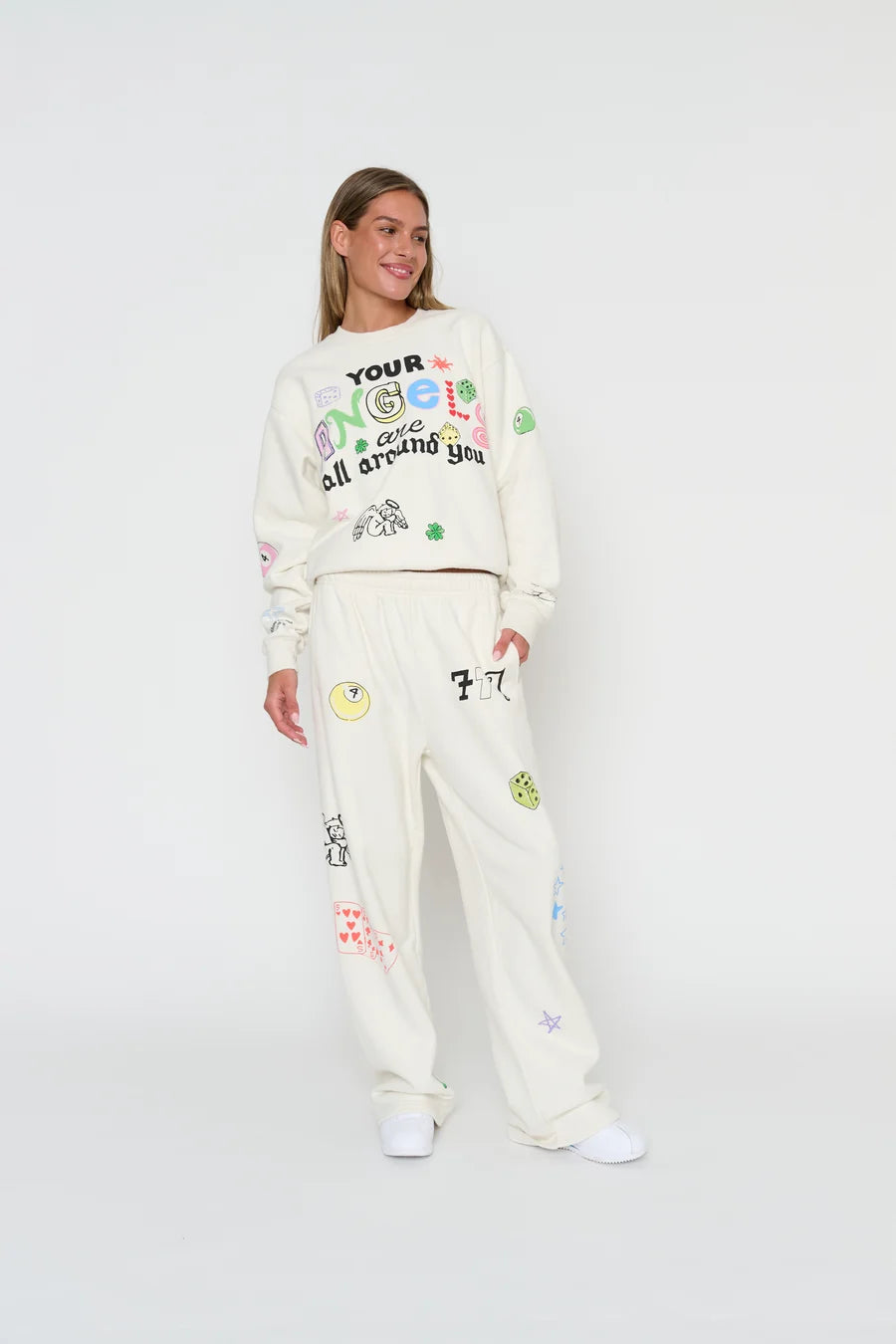 Angels Surround You Wide Leg Sweatpants