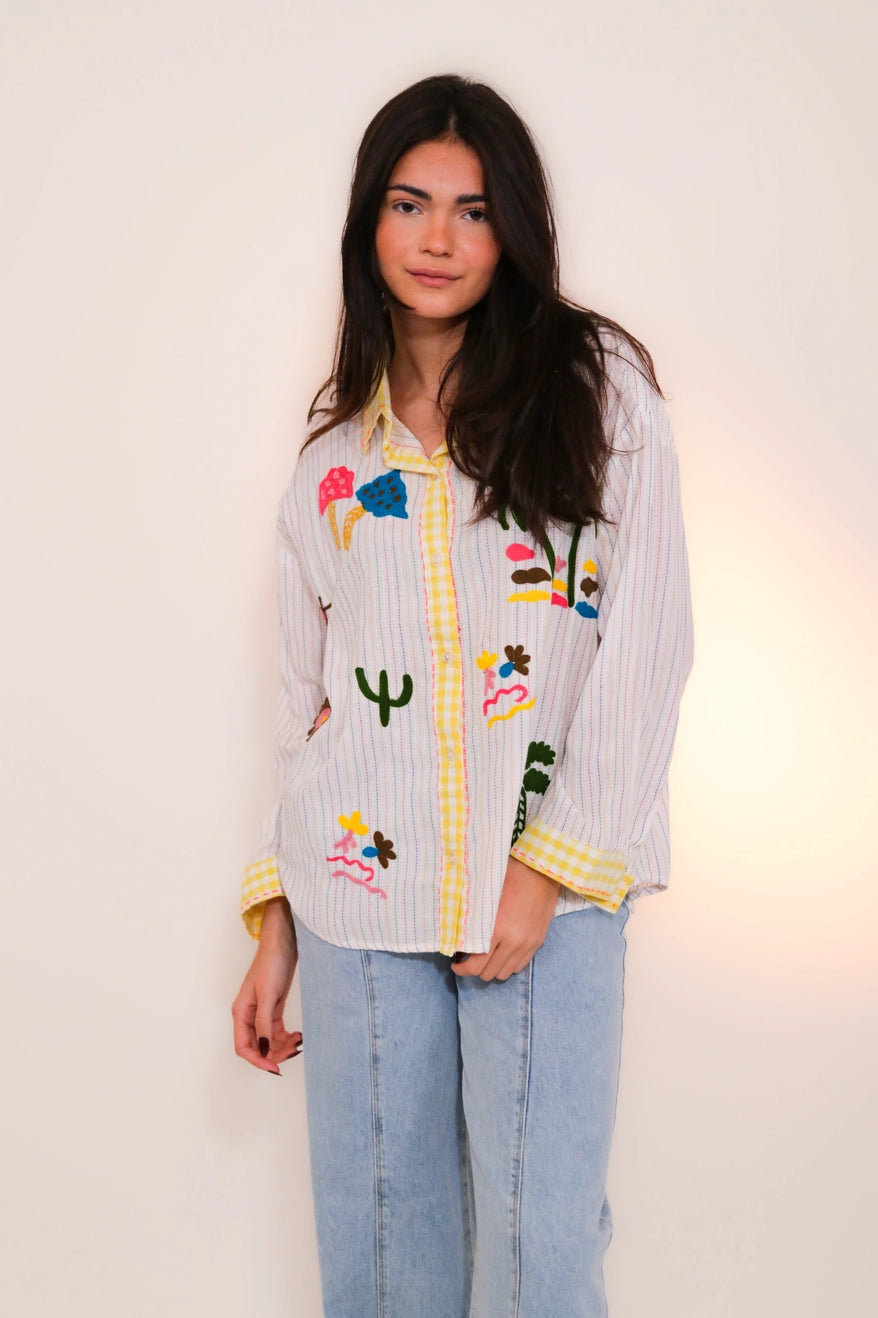 Sun Garden Button Down Shirt