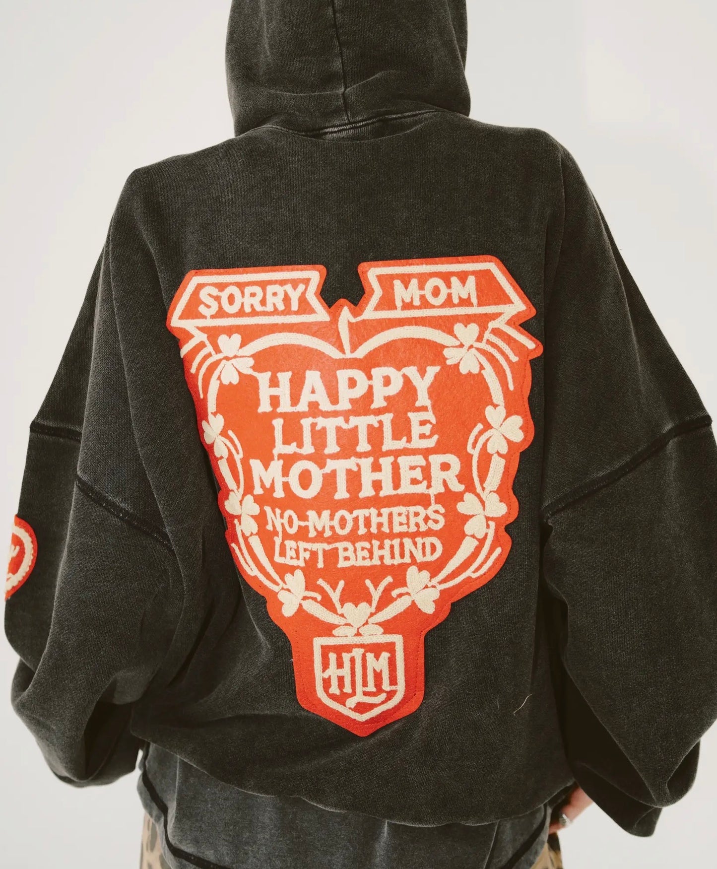 Sorry Mom Luxe Hoodie - Charcoal