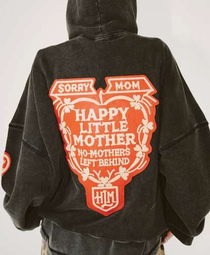 Sorry Mom Luxe Hoodie - Charcoal