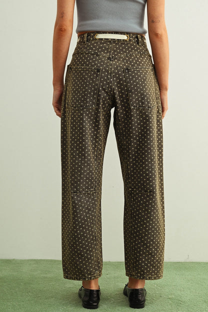 Polka Dot Painter's Pant