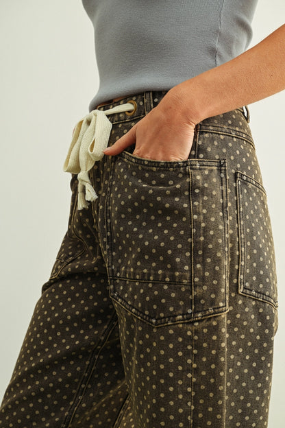 Polka Dot Painter's Pant