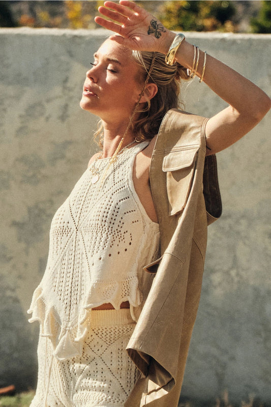 Coastal Breeze Crochet Tank