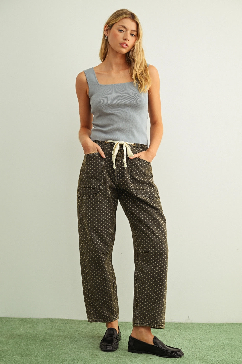 Polka Dot Painter's Pant