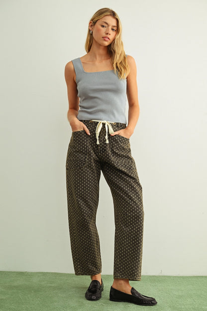 Polka Dot Painter's Pant