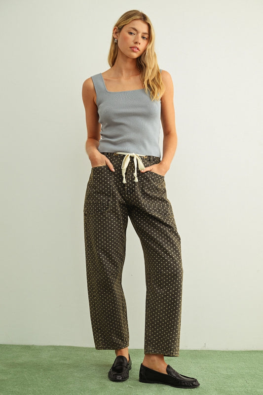 Polka Dot Painter's Pant