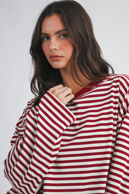 Easy Does It Striped Tee