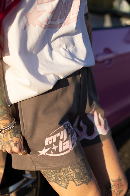 Cry Later Burnout Shorts