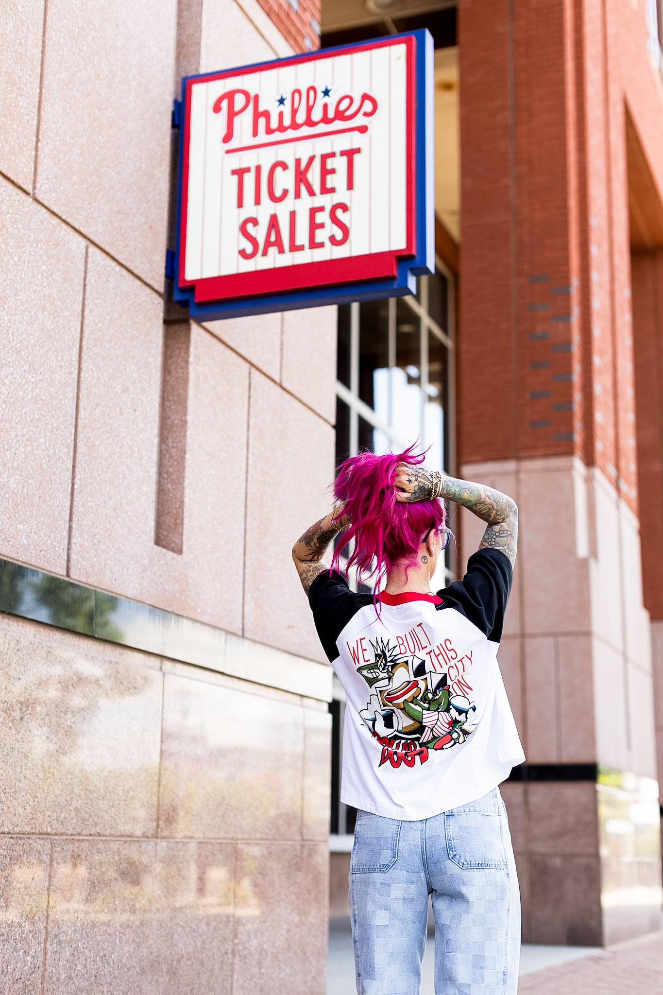 We Built This City Raglan Tee