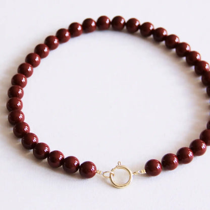Natural Stone Bead Necklace XL