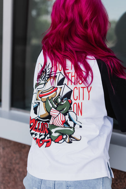 We Built This City Raglan Tee