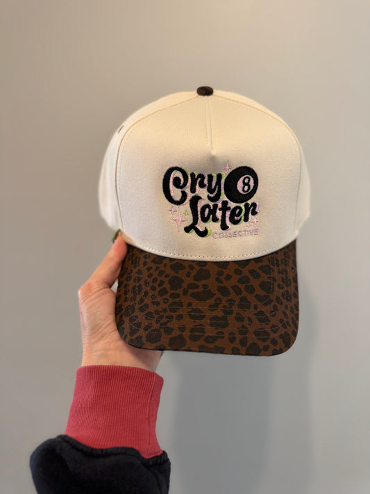 Cry Later Collective Hat - Leopard