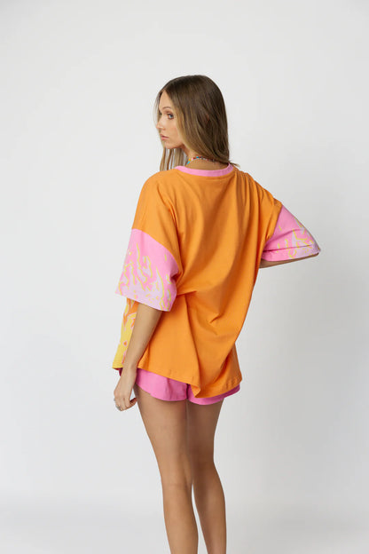 Wave Racer Tee - Coral