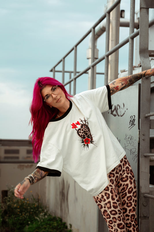 Ride or Cry Ringer Tee PRE-ORDER (closes 7/31)