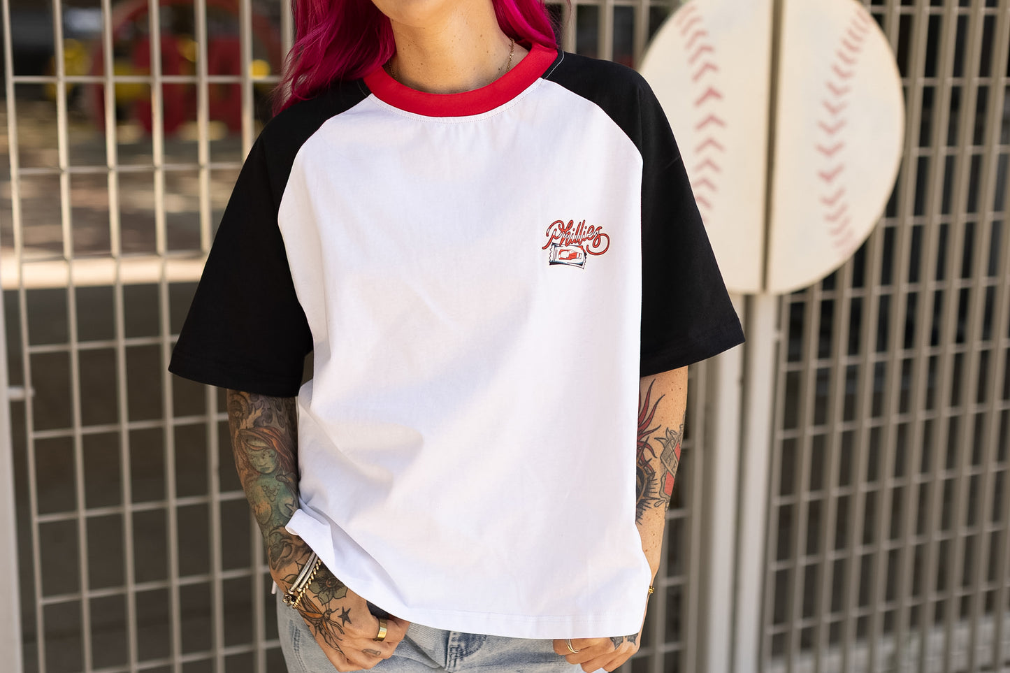 We Built This City Raglan Tee