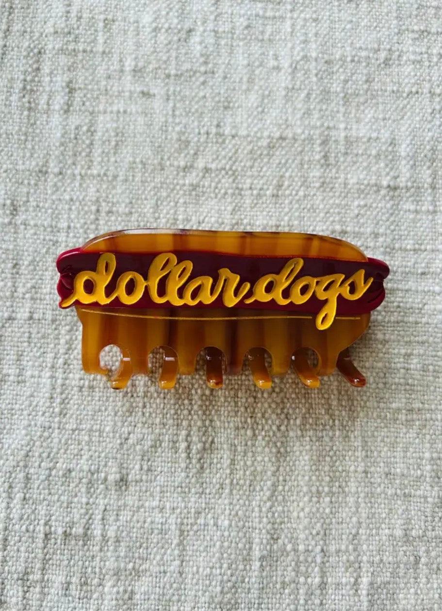 Dollar Dogs Hot Dog Claw Clip