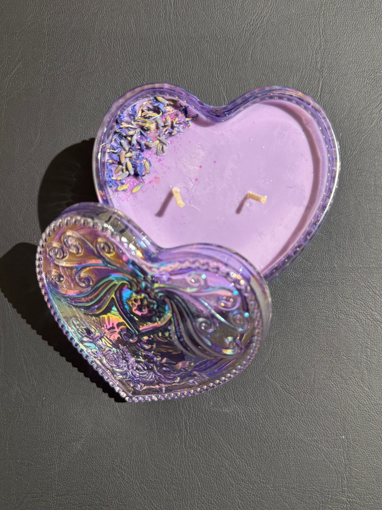 Cry Later Candle - Purple Heart