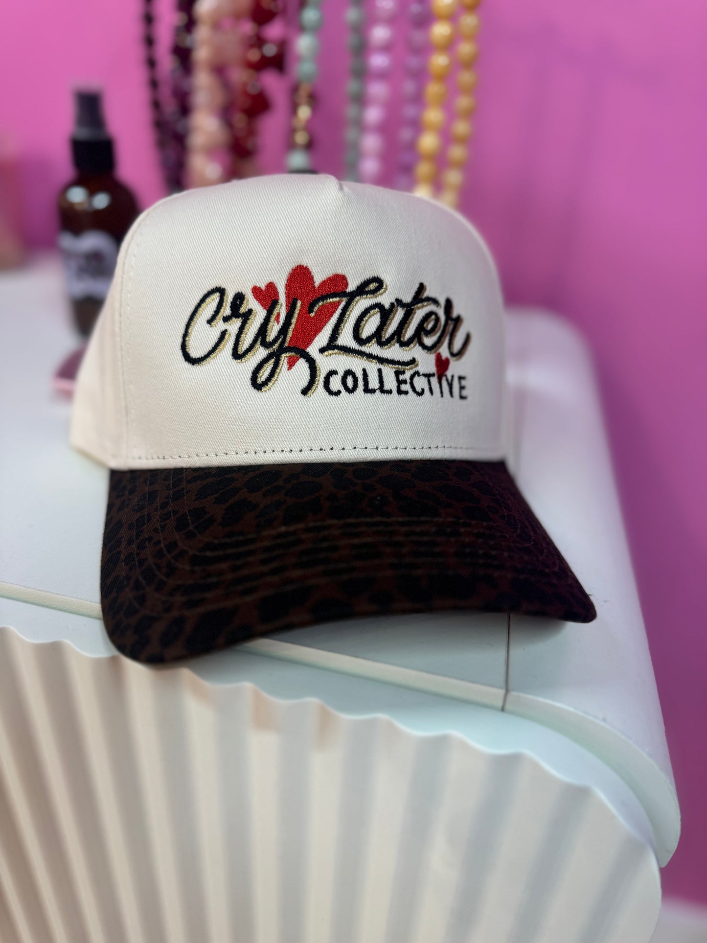 Cry Later Collective Hat - Hearts