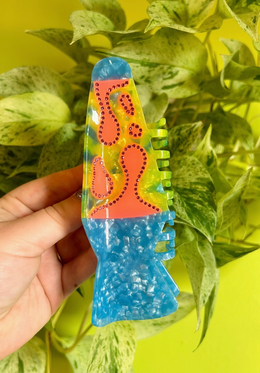 Lava Lamp Claw Clip