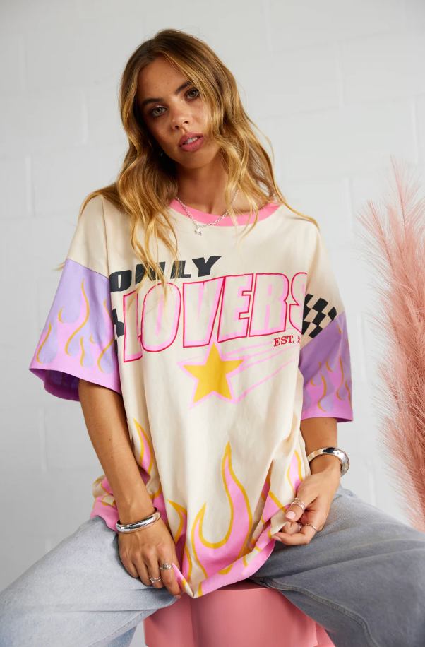 Moto Tee - Cream