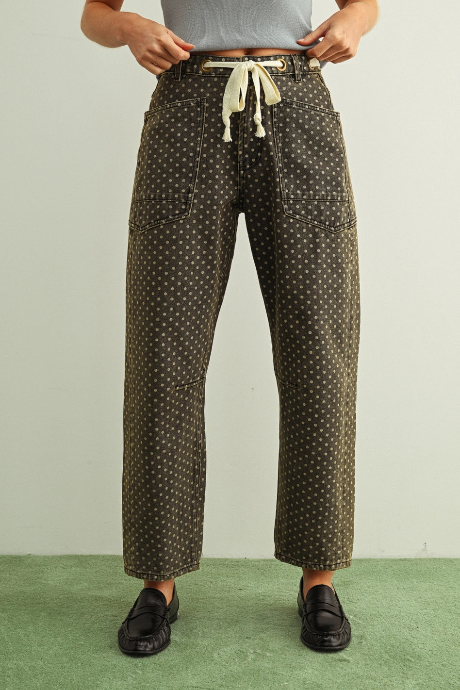 Polka Dot Painter's Pant
