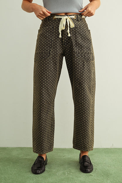 Polka Dot Painter's Pant