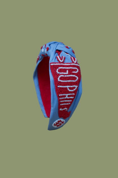 Philly Baseball Beaded Headband