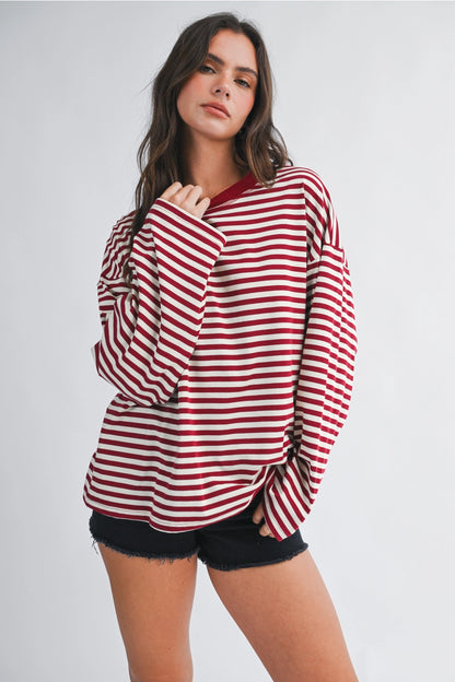 Easy Does It Striped Tee