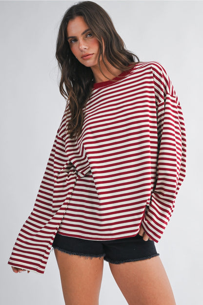 Easy Does It Striped Tee